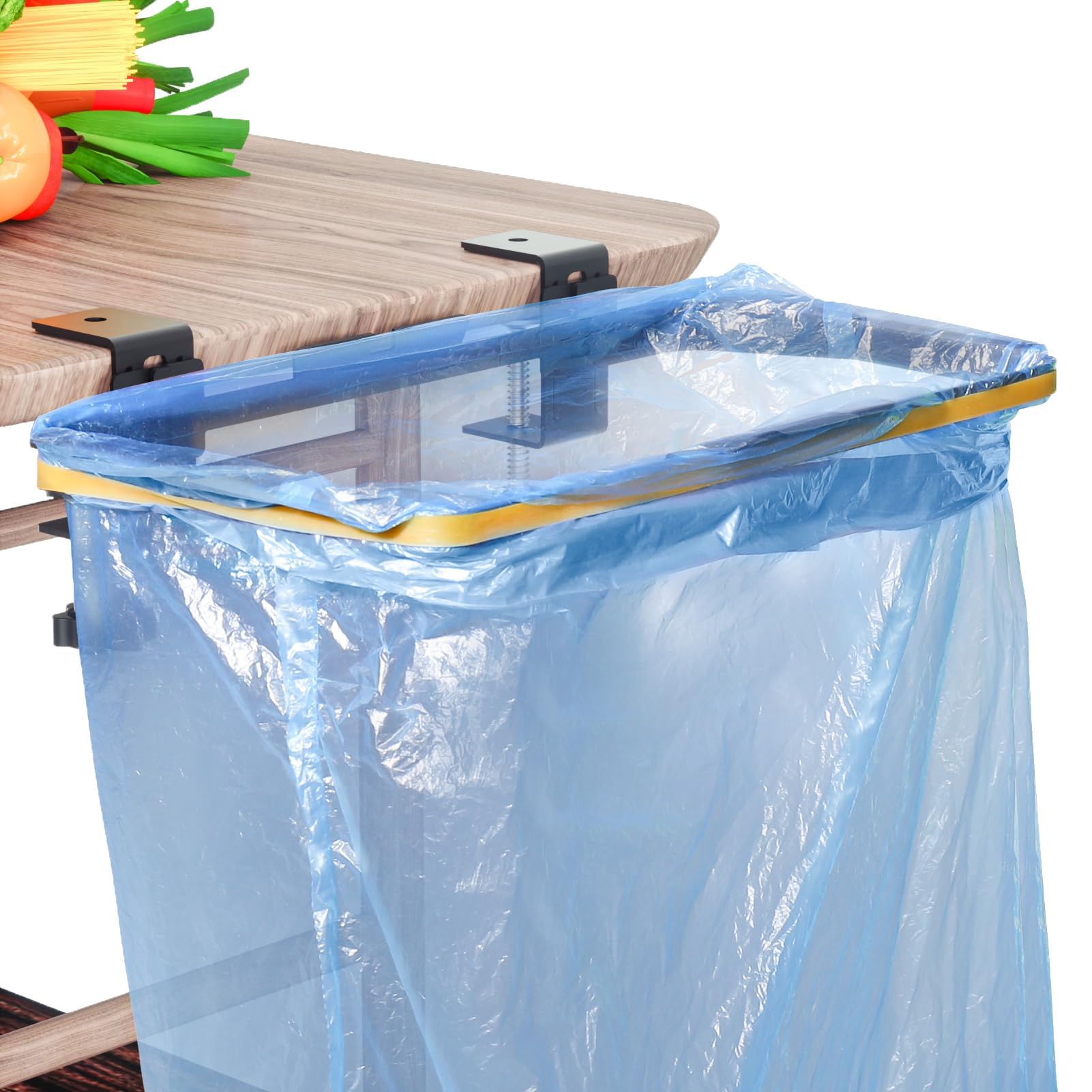 (Pack of 3) Reusable Plastic Bag Holder Rack