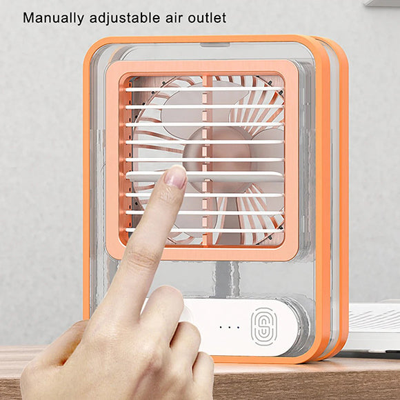 Portable Desktop Air Conditioner -  3 Speed Spray Humidifier Purifier