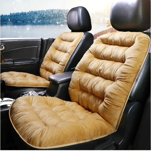 Universal Front Seats Car Seat Cushion Velvet Fabric size 21x43 inches