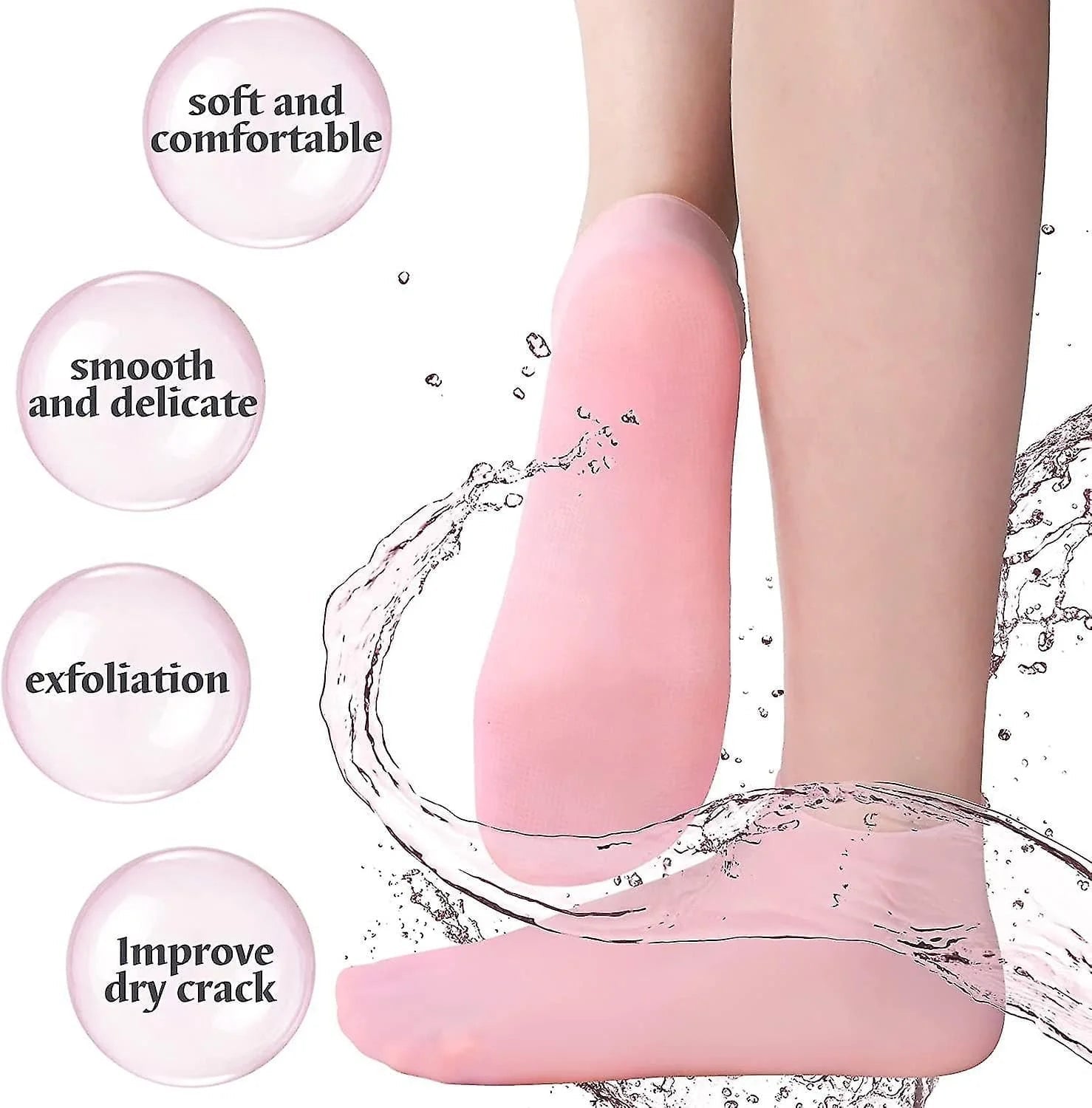 Anti Slip Silicone Moisturizing Socks
