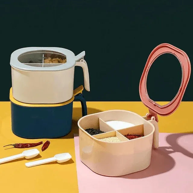 4-in-1 Partition Masala Storage Box