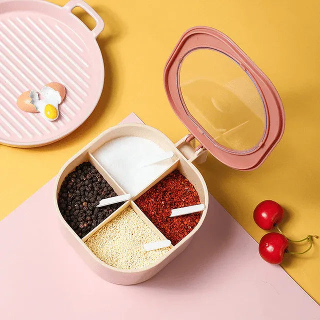 4-in-1 Partition Masala Storage Box