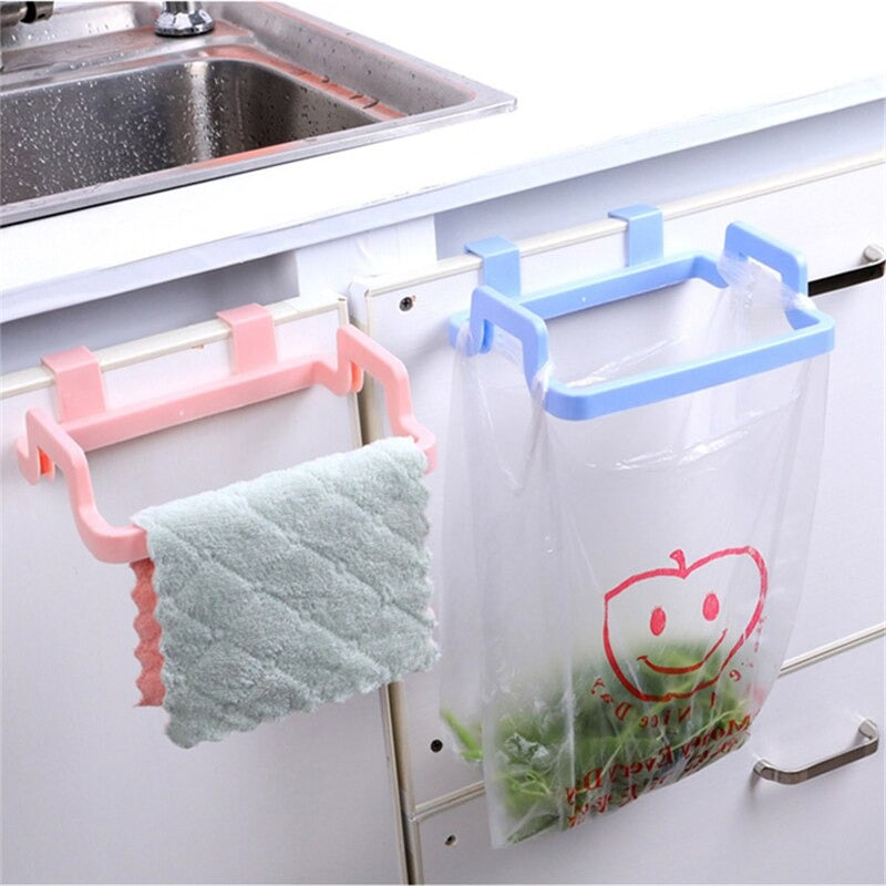 (Pack of 3) Reusable Plastic Bag Holder Rack