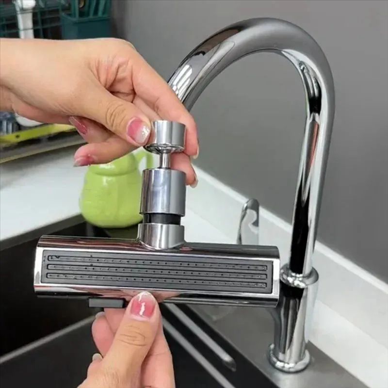 Kitchen Sink Waterfall Faucet 4-IN-1